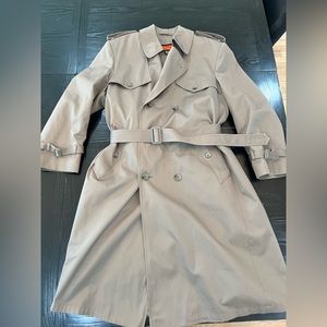 Vintage Mens Towne London Fog Trench Coat with Liner Size 42 Reg